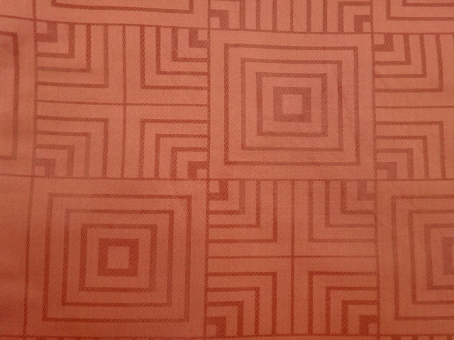  市松に子持ち色紙模様織出し名古屋帯